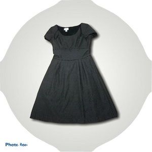 Talbots Sz 6 Dress Black/White Polka Dots Career S